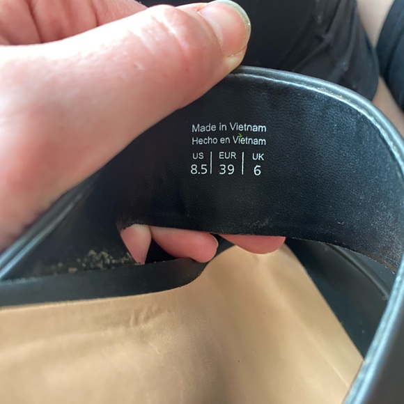 Call it Spring Black Two Strap Heels - Picture 3 of 4